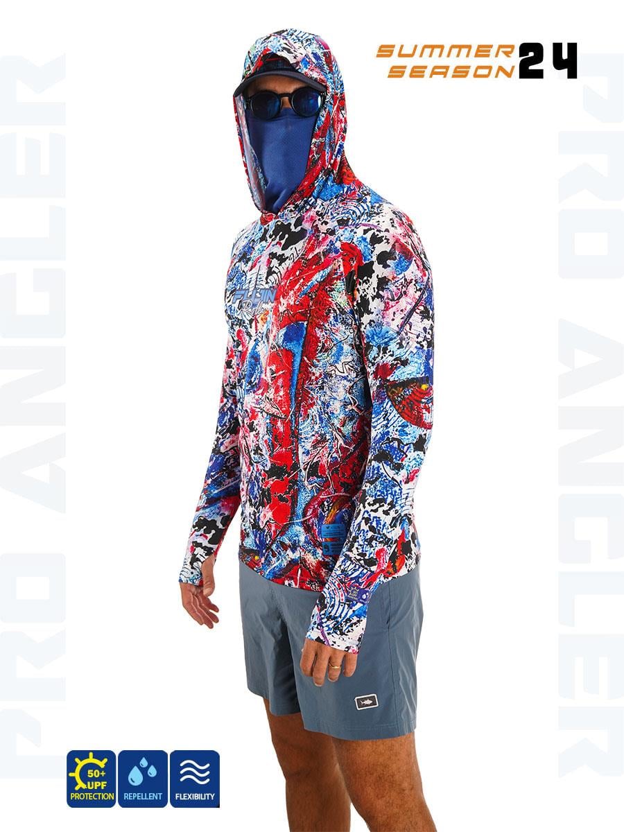 Fujin Pro Angler S24 Buff&Hoodie Makai Blue R. #S