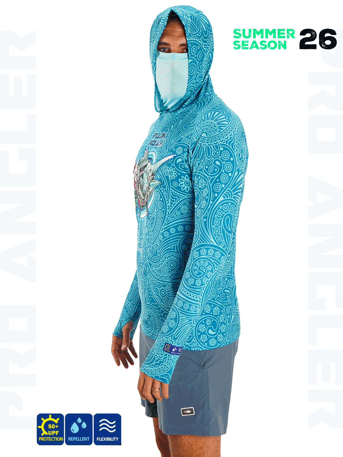 Fujin Rolla S26 Buff&Hoodie Swordfish Mint #S