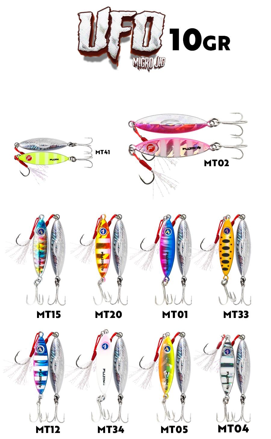 Fujin UFO Micro Jig 10gr MT01 Blue Pink