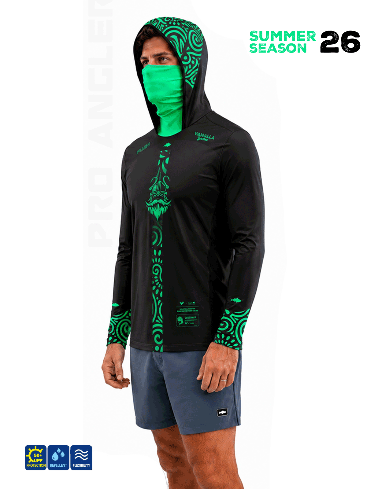 Fujin Valhalla Algea S26 Black Green #S