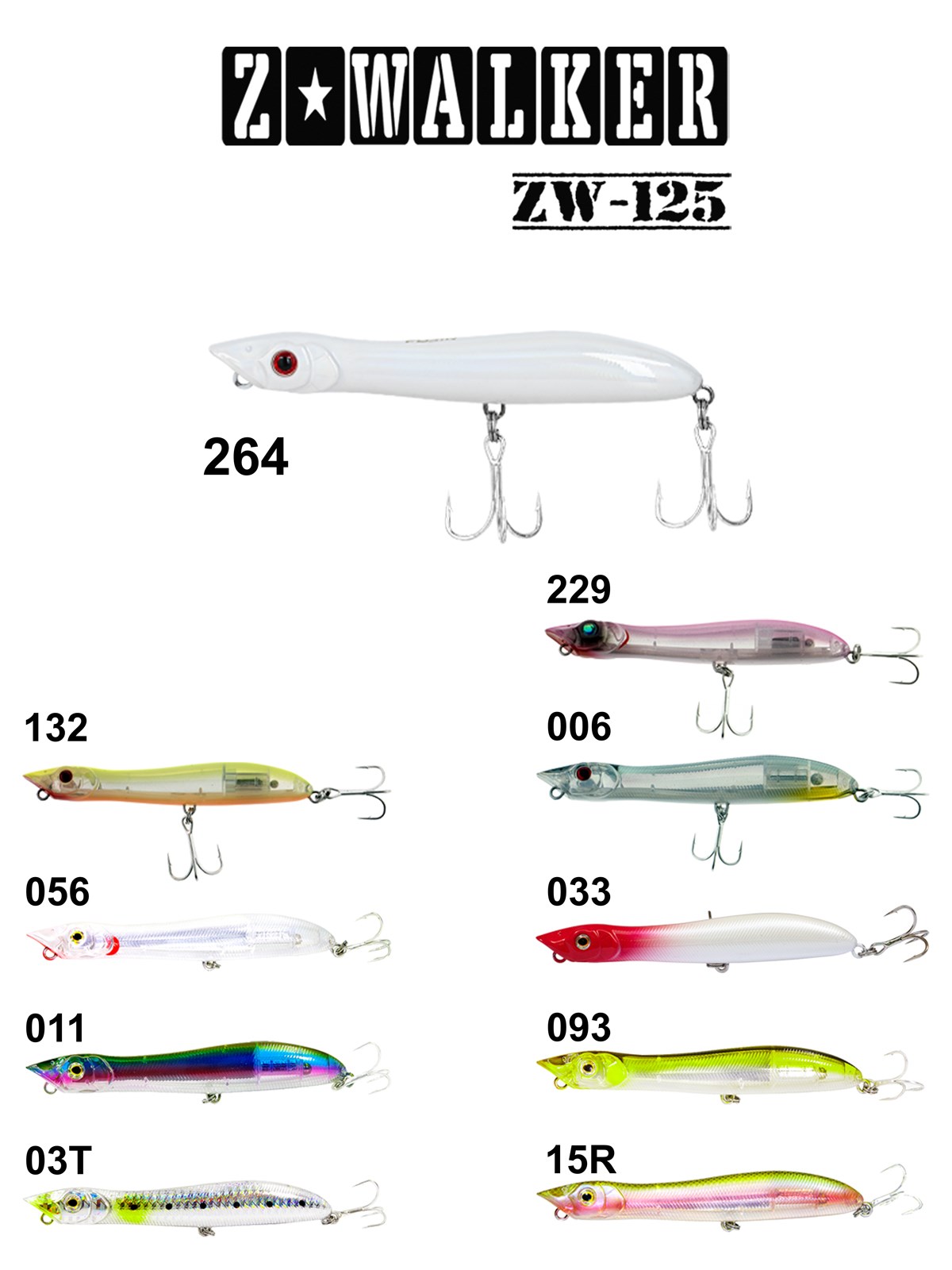 Fujin Z-Walker 125mm 18gr Su Üstü Maket Balık