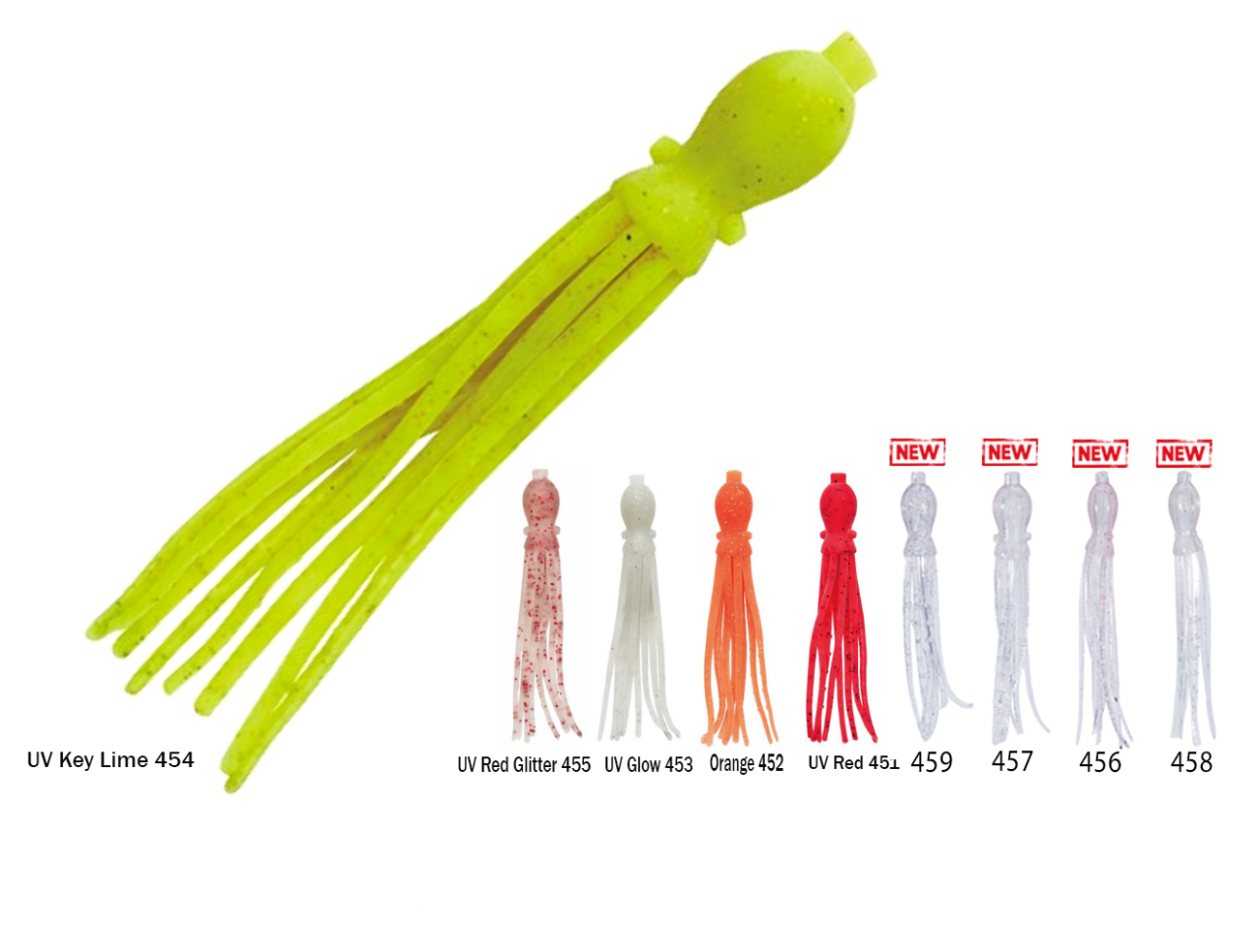 Nikko Octopus 114mm UV Silikon Yem