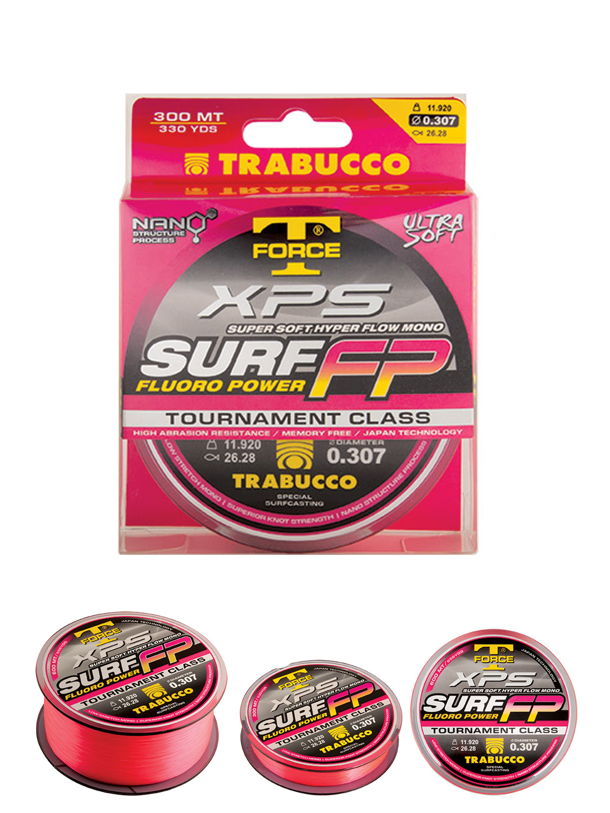 Trabucco XPS Surf FP Fluoro Power 300mt 025mm