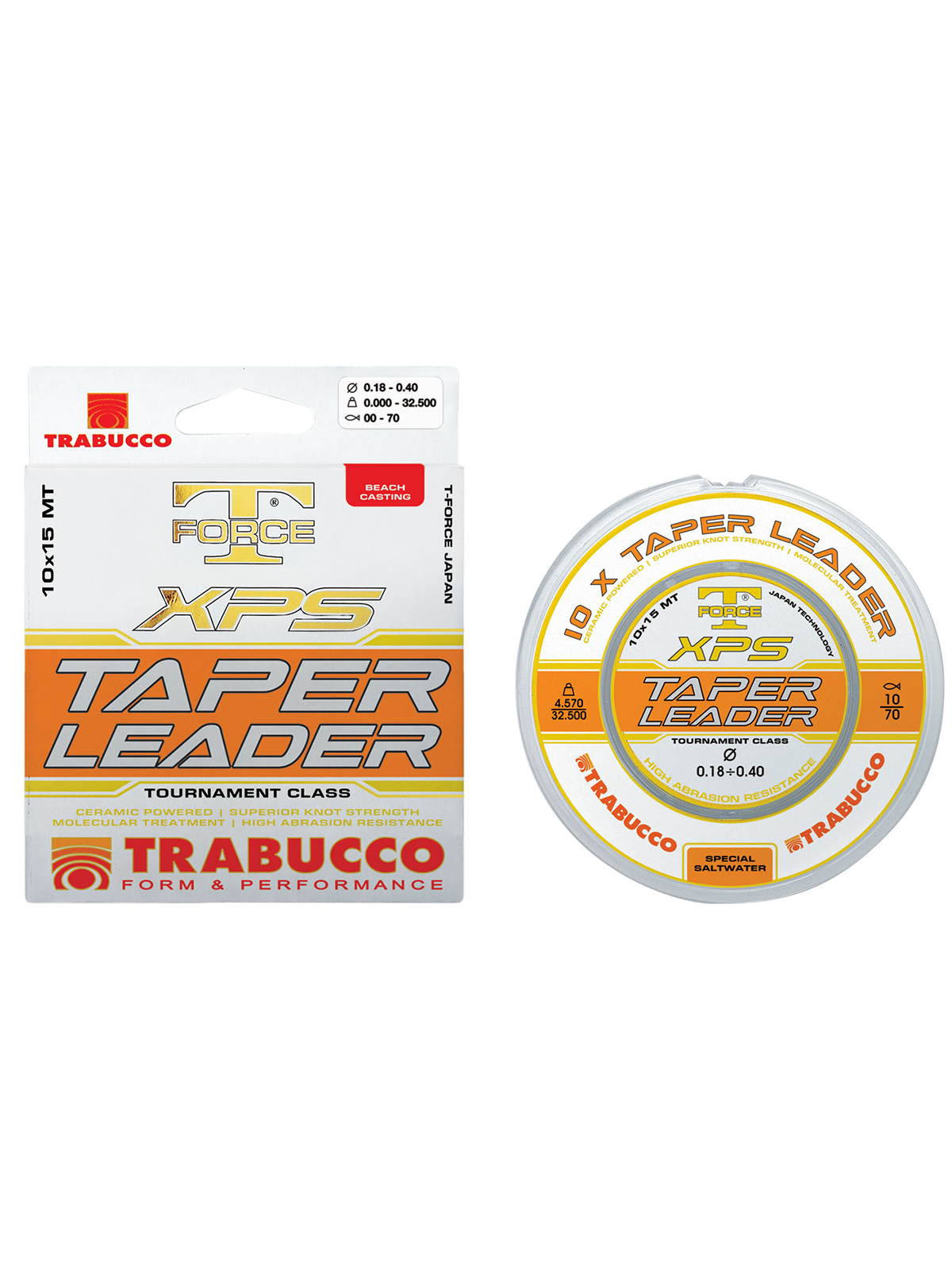 Trabucco XPS Taper Leader 10x15mt 018-040mm