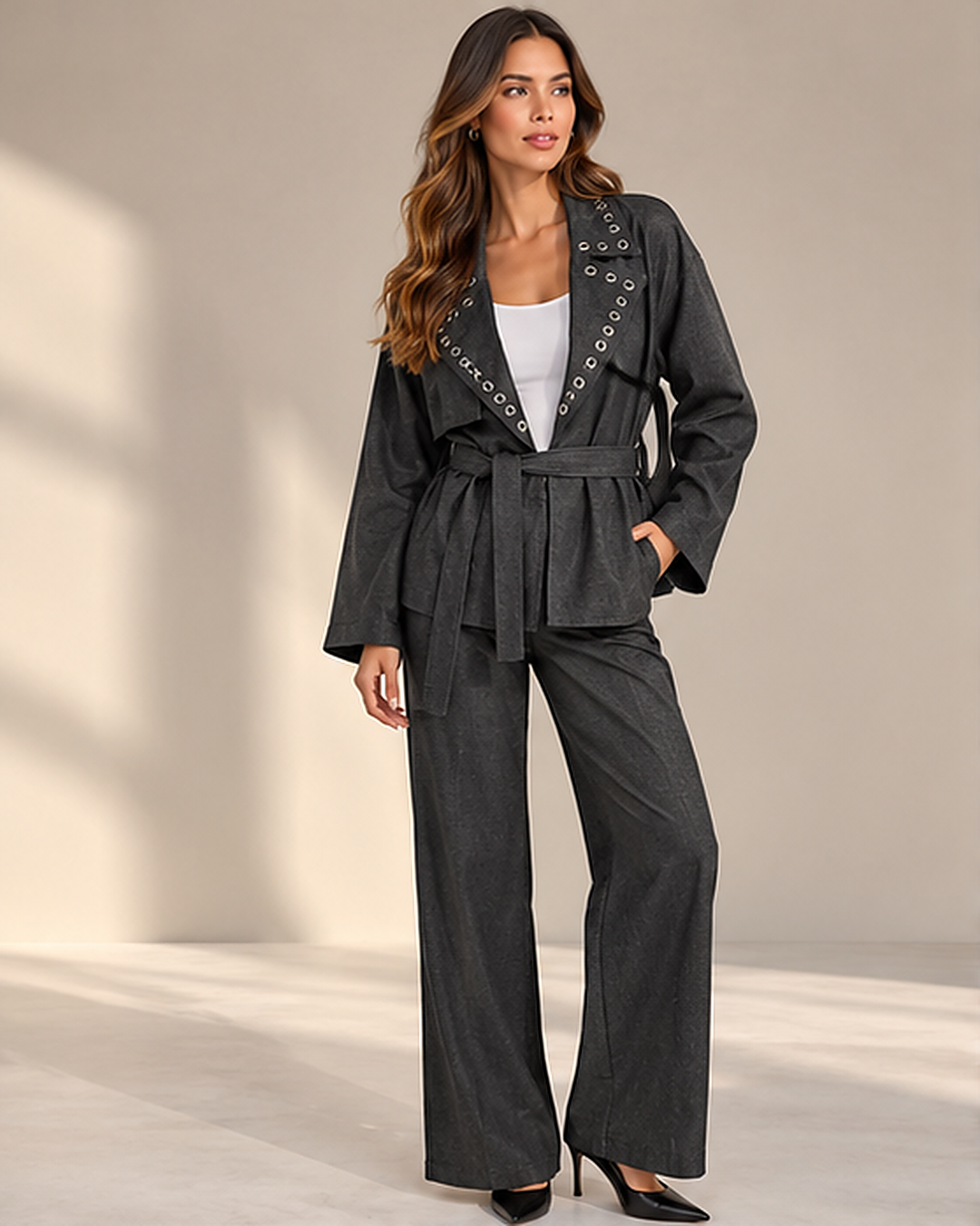 Antrasit Kumaş Pantolon