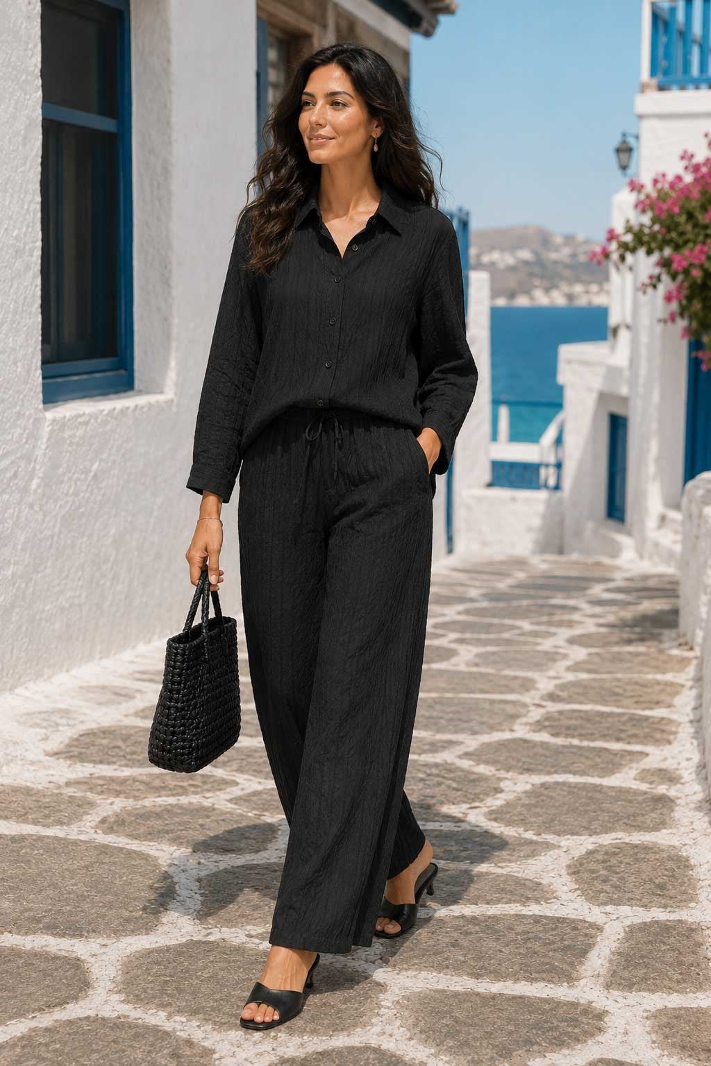 Çizgi Detaylı Pantolon