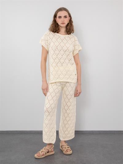 Ажурные брюки из 100% органического хлопка PNT8056KEMIK