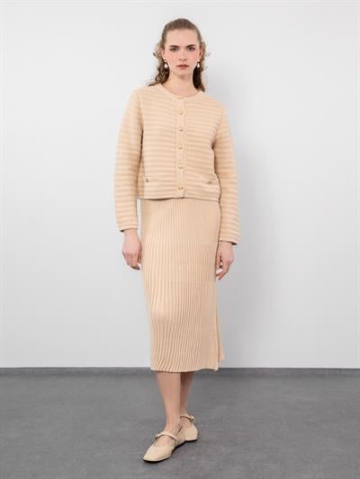 Кардиган с пуговицами из 100% органического хлопка HRK8868BEJ