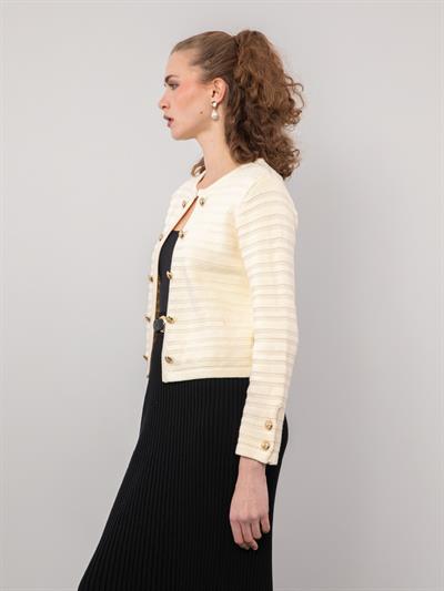 Кардиган с пуговицами из 100% органического хлопка HRK9576KEMIK