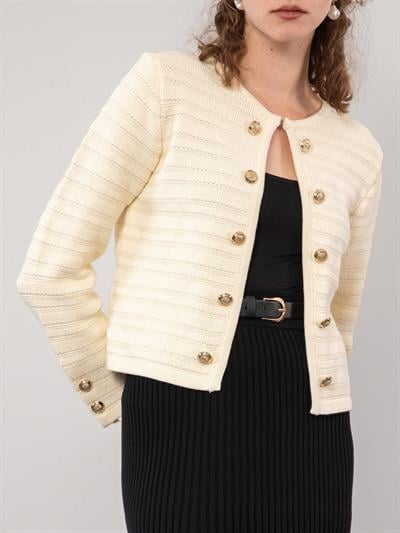 Кардиган с пуговицами из 100% органического хлопка HRK9576KEMIK