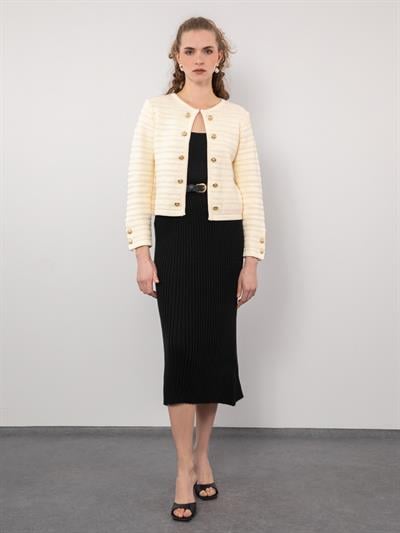 Кардиган с пуговицами из 100% органического хлопка HRK9576KEMIK