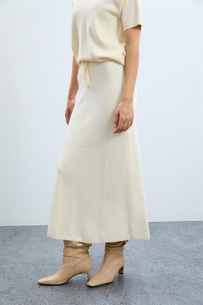 Юбка миди из 100% органического хлопка ETK10986KEMİK