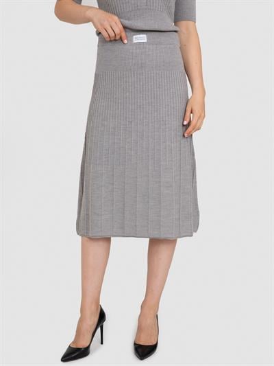 Расклешенная юбка миди из 100% органической шерсти ETK8676GRIMELANJ