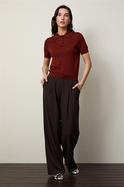 Свитер поло из 100% шерсти