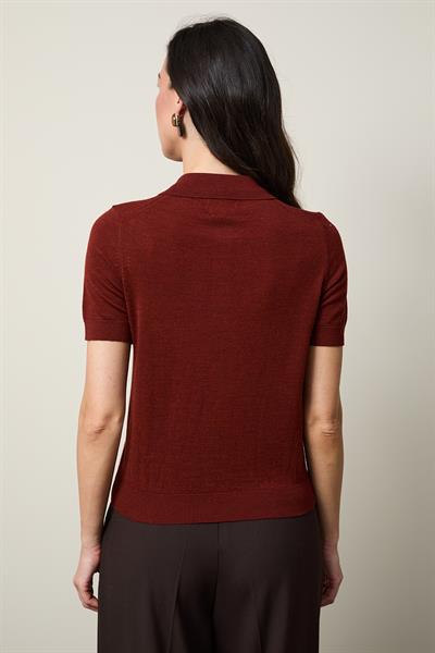 Свитер поло из 100% шерсти