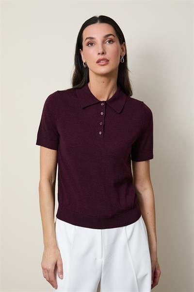 Свитер поло из 100% шерсти