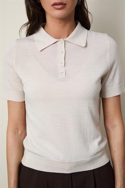 Свитер поло из 100% шерсти