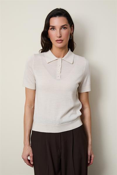 Свитер поло из 100% шерсти