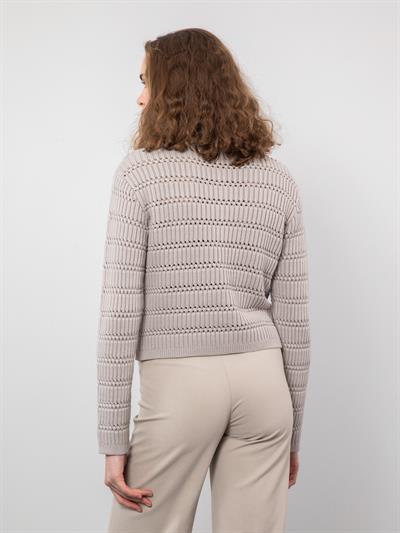 Ажурный кардиган с пуговицами HRK9604GRI