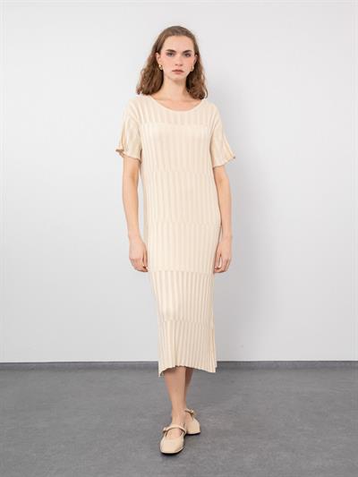 Ажурное вязаное игровое платье ELB9396KEMIKSARI