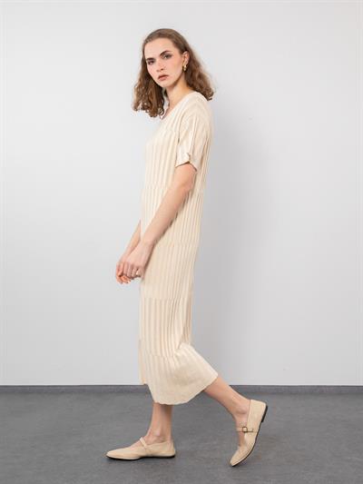 Ажурное вязаное игровое платье ELB9396KEMIKSARI