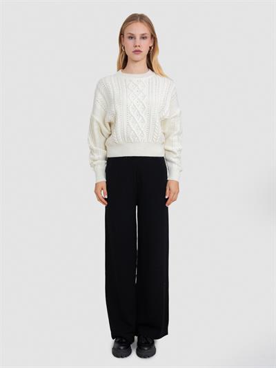 Свитер с круглым вырезом из смеси альпаки KZK8826KEMIK