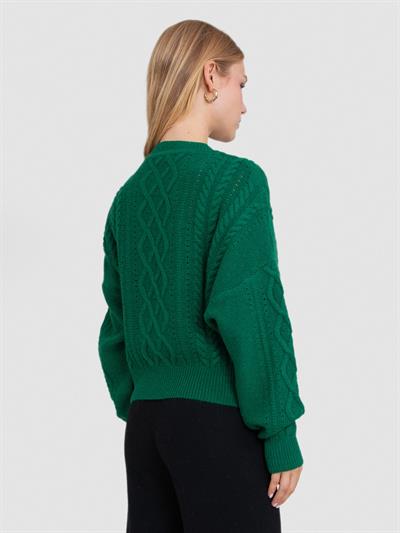 Свитер с круглым вырезом из смеси альпаки KZK8826YESIL