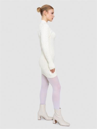 Платье косой вязки из смеси альпаки ELB8390KEMIK