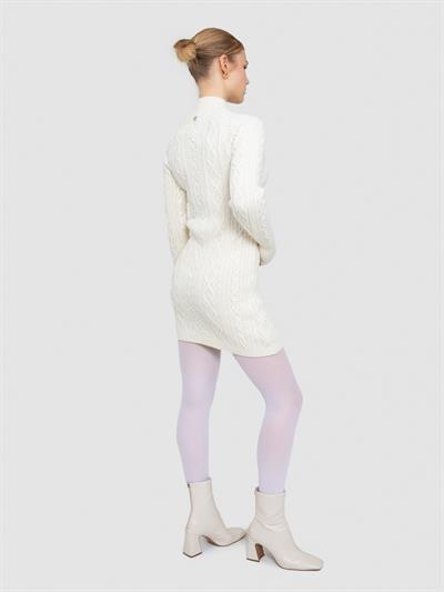 Платье косой вязки из смеси альпаки ELB8390KEMIK