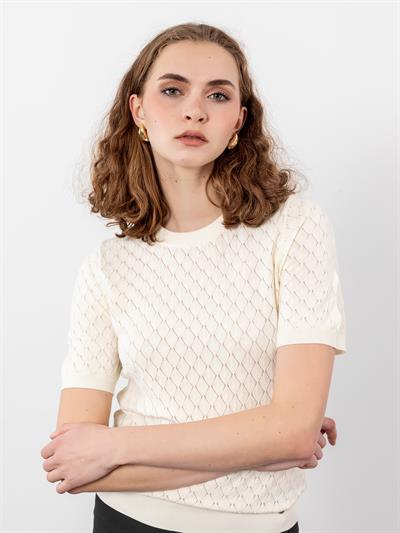 Ажурный свитер с круглым вырезом KZK9774KEMIK