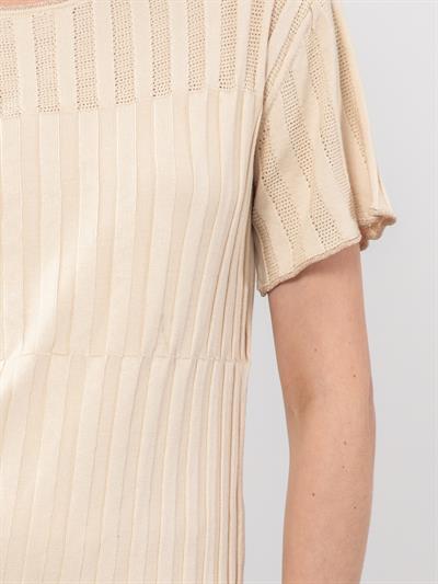 Вязаный игривый свитер с круглым вырезом KZK9482KEMIKSARI