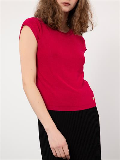 Свитер с круглым вырезом и разрезами KZK9726FUJYA