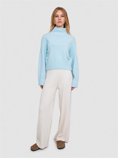 Свитер с капюшоном и реистыми деталями KZK6072ACIKMAVI