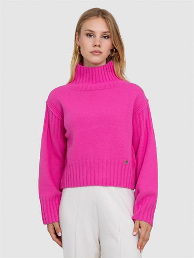 Свитер с капюшоном и реистыми деталями KZK6072KOYUPEMBE