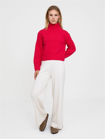 Свитер с капюшоном и реистыми деталями KZK6072FUSYA