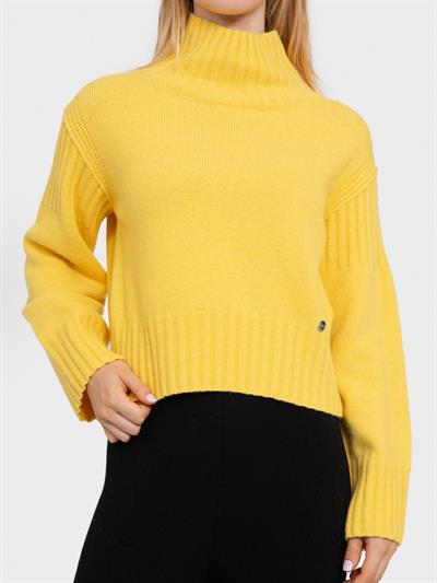 Свитер с капюшоном и реистыми деталями KZK6072SARI