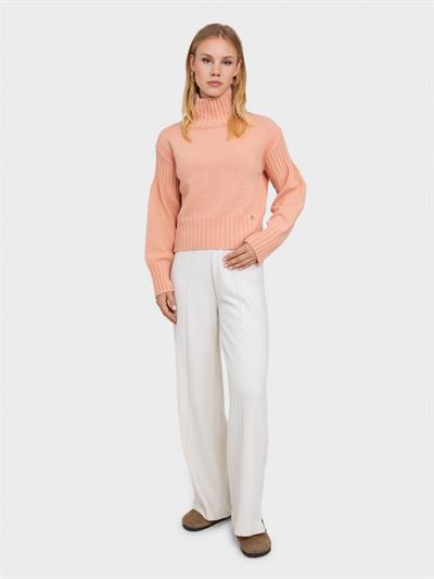 Свитер с капюшоном и реистыми деталями KZK6072SOMON