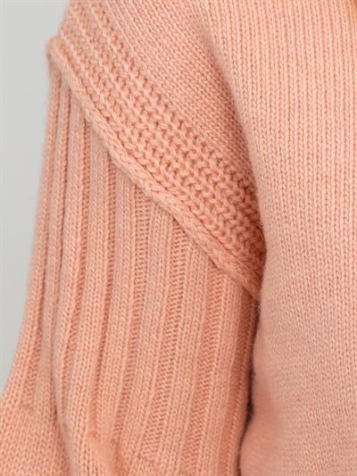 Свитер с капюшоном и реистыми деталями KZK6072SOMON