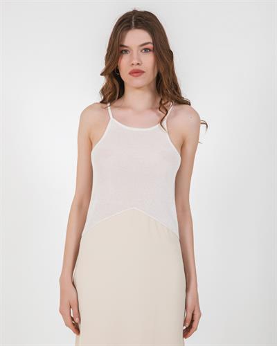 Трикотажное платье на тонких бретелях ELB7944KEMIK