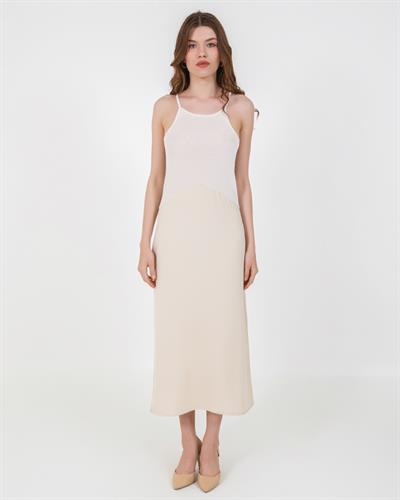 Трикотажное платье на тонких бретелях ELB7944KEMIK