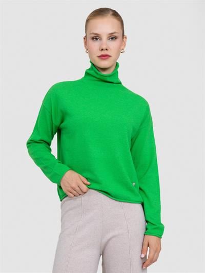 Свитер с ведущим воротником из смесей кашемира KZK7324YESIL