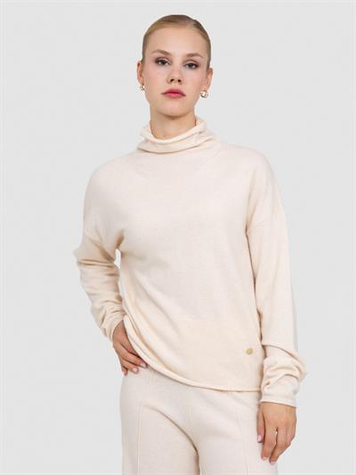 Свитер с ведущим воротником из смесей кашемира KZK7324KEMIK