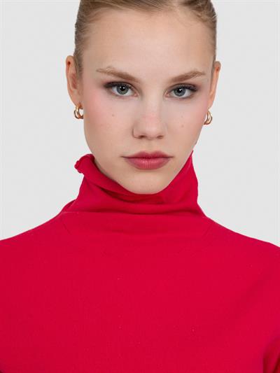 Свитер с ведущим воротником из смесей кашемира KZK7324NARCICEGI