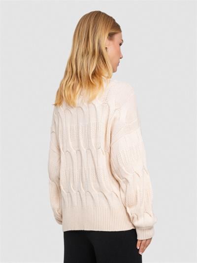 Свитер из смеси кашемира косой вяки с главным воротником KZK6714 KEMIK