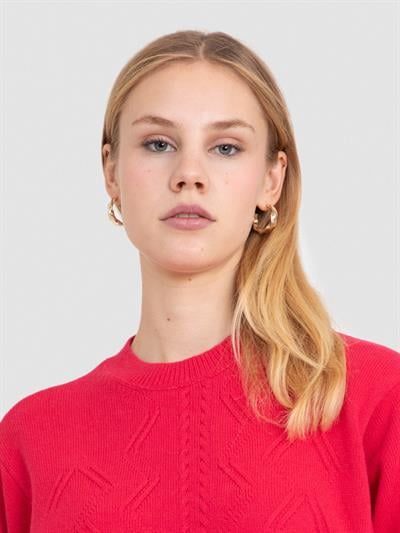 Свитер текстурированной вязки из смесового кашемира KZK6130FUŞYA