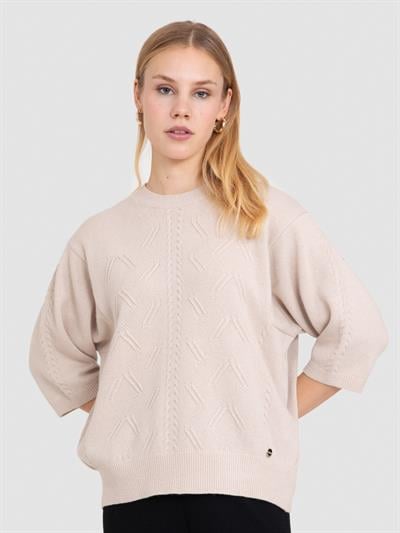 Свитер текстурированной вязки из смесового кашемира KZK6130BEJ