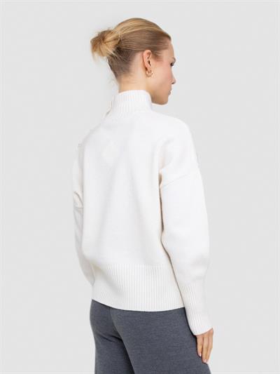 Свитер с главным воротником из смесей кашемира, шерсти и пуговиц и KZK6972KEMIK