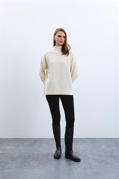 Свитер с воротником-гольф из смеси кашемира и шерсти KZK2208KEMİK