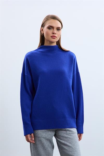 Свитер с воротником-гольф из смеси кашемира и шерсти KZK2208SAKS