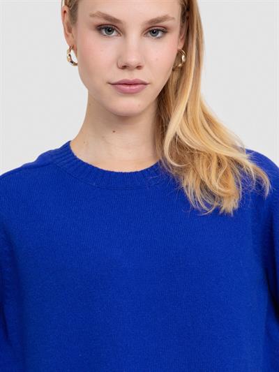 Платье с круглым вырезом из смеси шерсти и кашемира ELB7636SAKS